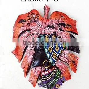 Resin Souvenir Leaf Shape Wall Hanging Ornament thumbnail-3