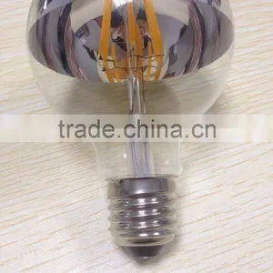 G80/G95/G125 Led Filament Bulb Globe Light Half Silvery Chrome/mirror Reflector 4watt 6w 8w E26/e27 B22 120v 230v thumbnail-2