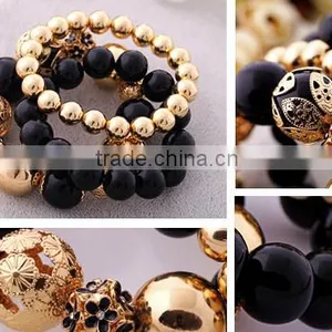 >< SW16634 Wholesale Fashion Women's Beaded Elastic Bracelet / Quality Choice thumbnail-3