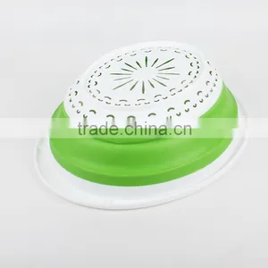 Portable Round Customized Colorful Food Grade Plastic Collapsible Basket thumbnail-3