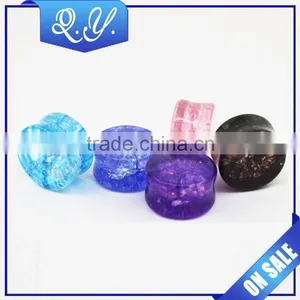 Ear Plug Piercing Jewelry Stone Ear Gauges Plugs Factroy Direct Sale thumbnail-1