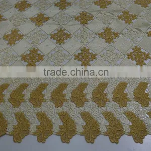 Trending Style Latest Chemical Lace Sequin and Beads Lace Fabric Lace With Rhinestones Wedding Dress thumbnail-6