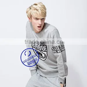 2015 Custom Men Plian Pullover Hoodie Sweatshirts With Printing thumbnail-5