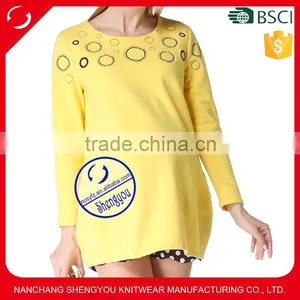Custom 100% Cotton Embroidered Fleece Maternity's Hoodies & Sweatshirts thumbnail-1