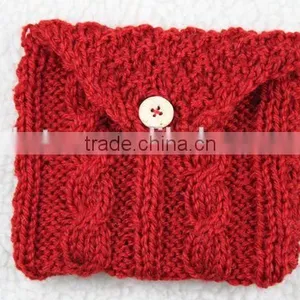 Custom Design Acrylic Material Handmade Knitted Ladies Purse thumbnail-6