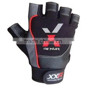 Leather Weight Lifting Tec Gloves Single Super Strap Gloves thumbnail-1