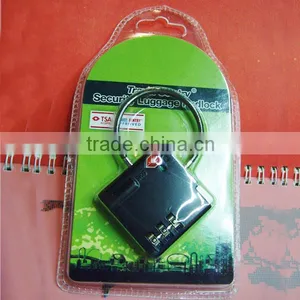 TSA529 3 Dial Wholesale Travel Zinc Alloy TSA Luggage Lock thumbnail-5