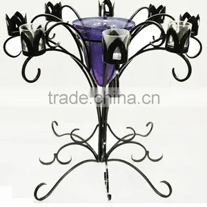 Candle Holder, Home Decor, Metal Candle Holder, Party Supplies thumbnail-1