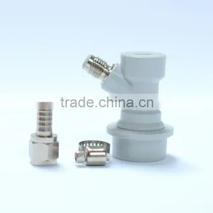Ball Lock Home Brew Keg Tap - Gas In w/ Male Flare Fitting - World Free Shipping thumbnail-1