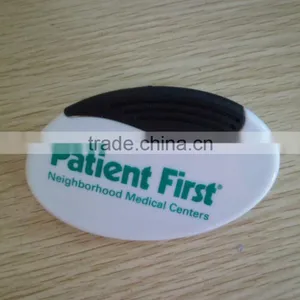 Plastic Ellipse Magnetic Clip, Plastic Power Clip, Promotional Magnetic Power Clip, PTMC048 thumbnail-1