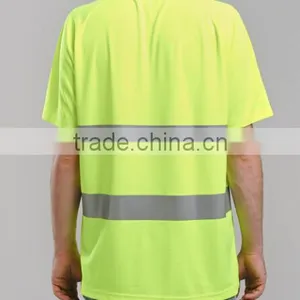 High Visibility Fluorescence Safety T-shirt Heat Reflective Clothing thumbnail-2