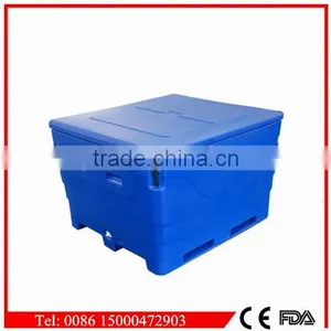Imported LLDPE Material Insulated Ice Chiller, PE Fish Box, Live Fish Transport Totes thumbnail-1