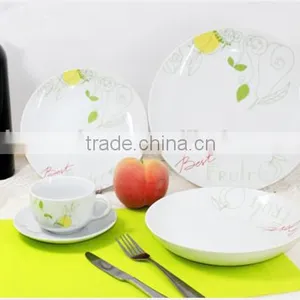 20pcs Coupe Porcelain Dinner Set With Decal thumbnail-1