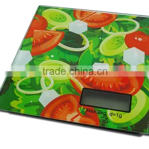 Future Life Colorful Silk Printing Digital Kitchen Scale, Electronic Food Weighting Max 2 kg Scale thumbnail-4