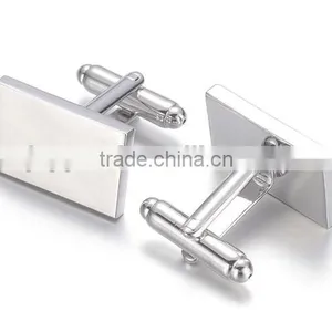 Simple Man Square Silver Cufflinks thumbnail-2