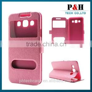 2015 Hot Selling New Style PU Leather Flip Case Cover Flip for Samsung Galaxy E7 thumbnail-6
