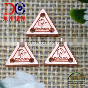 Custom Brand Logo Label Tag Nickel Plate Metal Plate for Garment thumbnail-4