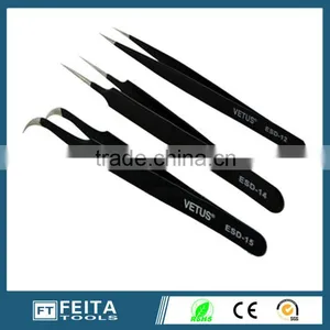 ESD Series Stainless Steel Tweezers/Manufacture High Temperature Resistance ESD Tweezer thumbnail-3