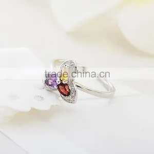 Beautiful Colorful 925 Silver Ring. Woman Silver Ring. Tourmaline Ring With 925 Silver thumbnail-3