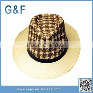 High Quality Custom Paper Panama Straw Hat For Sale thumbnail-6