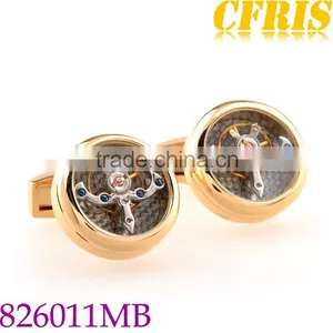 2014 New Style Fashion Tourbillon Watch Movement Cufflinks thumbnail-1