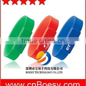 Popular Silicone Wristband USB Stick, Bracelet USB Drive, High Quality for Your Brand Promotion Usb Memory Stick. thumbnail-1