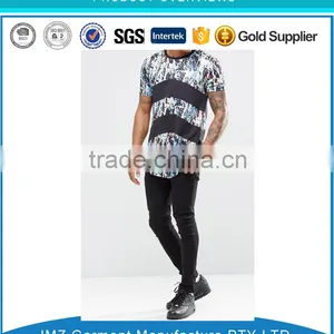 Custom High Quality Fashion Men t Shirt Splatter Print Tee thumbnail-2