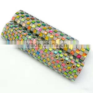 Rainbow Color Square Stone 24x40cm Size Self Adhesive Pvc Backside Sheet for Fashion Box thumbnail-2