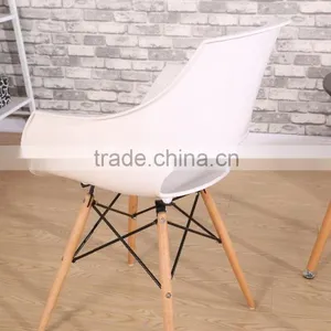 Famous Wood White Plastic Room Wholesale Armchair Replica PW007 thumbnail-6