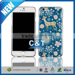 C&T Color Printing Hard PC Plastic Rubber Snap On Cute Phone Cases for IPhone 6s 4.7 Inch thumbnail-2