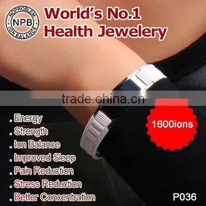 P036 Noproblem Tourmaline Germanium Smart Friendship Power Adjustable Infinity Bracelet thumbnail-1