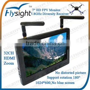 B74 Battery Controlled Diversity Rx With HD Monitor Built in Battery For AR. Drone 2.0 thumbnail-1