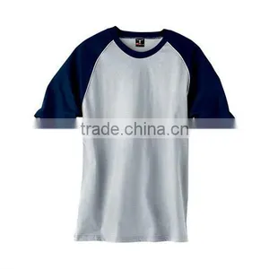 Ringspun Cotton Contrast Raglan T-shirt With Piping thumbnail-1