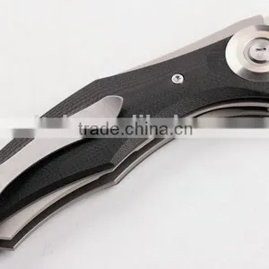 OEM Titanium Alloy and G10 Handle Material Knife With Black Gift Box thumbnail-4