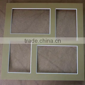 Wholesale 4ply 5x7 8x10 11x14 Precut Uncut Multi Cutouts Photo Frame Mats thumbnail-3
