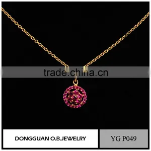 Fashion Lovely Jewelry Flower Necklace With 18k Gold Color/Statement Pendant Necklace thumbnail-1