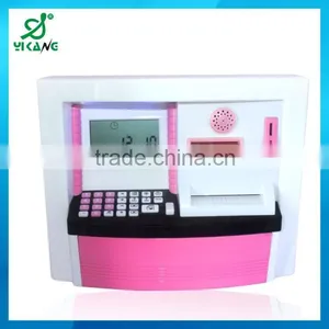 2015 New Product Plastic Lockable ATM Bank Pig Money Box thumbnail-2