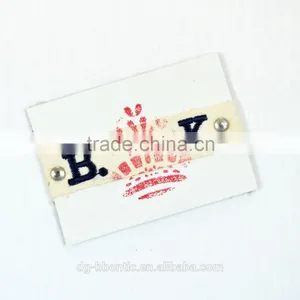 Custom Embroidery Leather Patch thumbnail-1