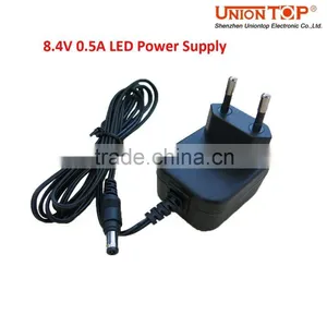 UL CE FCC Approval AC 100V-240V dc 8.4V 0.5A Led Power Supply thumbnail-1