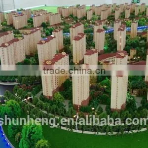 Scale 1/200 Service Flat House Building Model Real Estate thumbnail-1