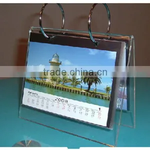 2016 New Clear Acrylic Table Calendar Display Calender thumbnail-2