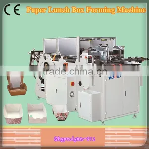 High Quality Small Paper Box Making Machines,disposable Food Container Making Machine thumbnail-1