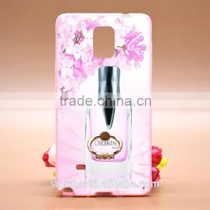 Luxury Perfume Series Printing With Diamond Ring Bracket TPU+PC Phone Case For Samsung Note4 thumbnail-1