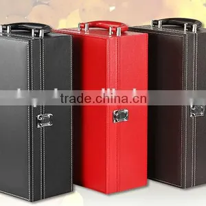 Manmade Leather 2-Bottle Wine Carrier Box thumbnail-1