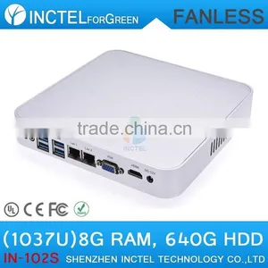 Celeron 1037u Processor 8G RAM 640G HDD 2 Lan Ports Cheap Mini pc thumbnail-2