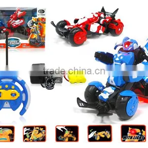 Good Selling! R/C Car,China Children Toy Strong Stability Plastic Toy R/c Deformation Robot Stunt Sports Car With Ligth thumbnail-1