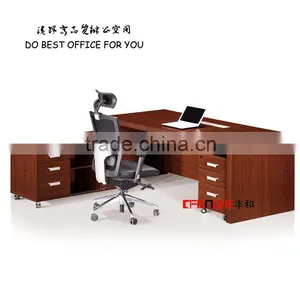 Modern Design Office Furniture Wooden Office Table for Luxury Boss Table thumbnail-2