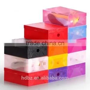 Wholesale Clear Pvc pp Pet Shoe Packaging Box thumbnail-1