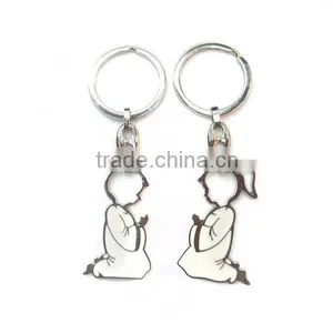 YIWU Wholesale Angel Keychains Boy and Girl Couple Keychain thumbnail-1