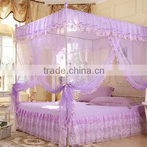 Rectangular Mosquito Net Bed Canopy 100% Polyester China Textile Factory thumbnail-2